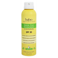 Спрей Babo Botanicals Sheer Zinc Sunscreen SPF 30 із цинковим сонцезахисним кремом 177 мл